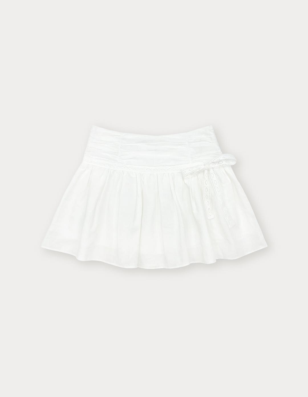 3rd / 6.11 출고 Wendy Linen Mini Skirt - Ivory