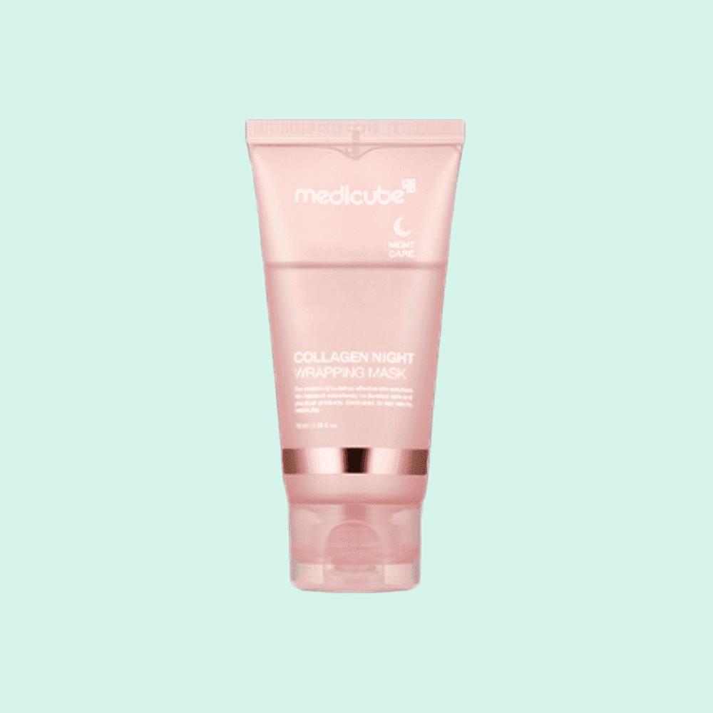 메디큐브 리뉴얼 콜라겐 나이트 랩핑 크림 마스크 75ml 대용량 (젤리 브러쉬 포함)