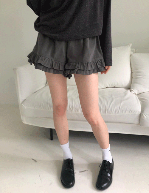 조브 플러팅팬츠 캉캉프릴 밴딩쇼츠 pt (2colors)