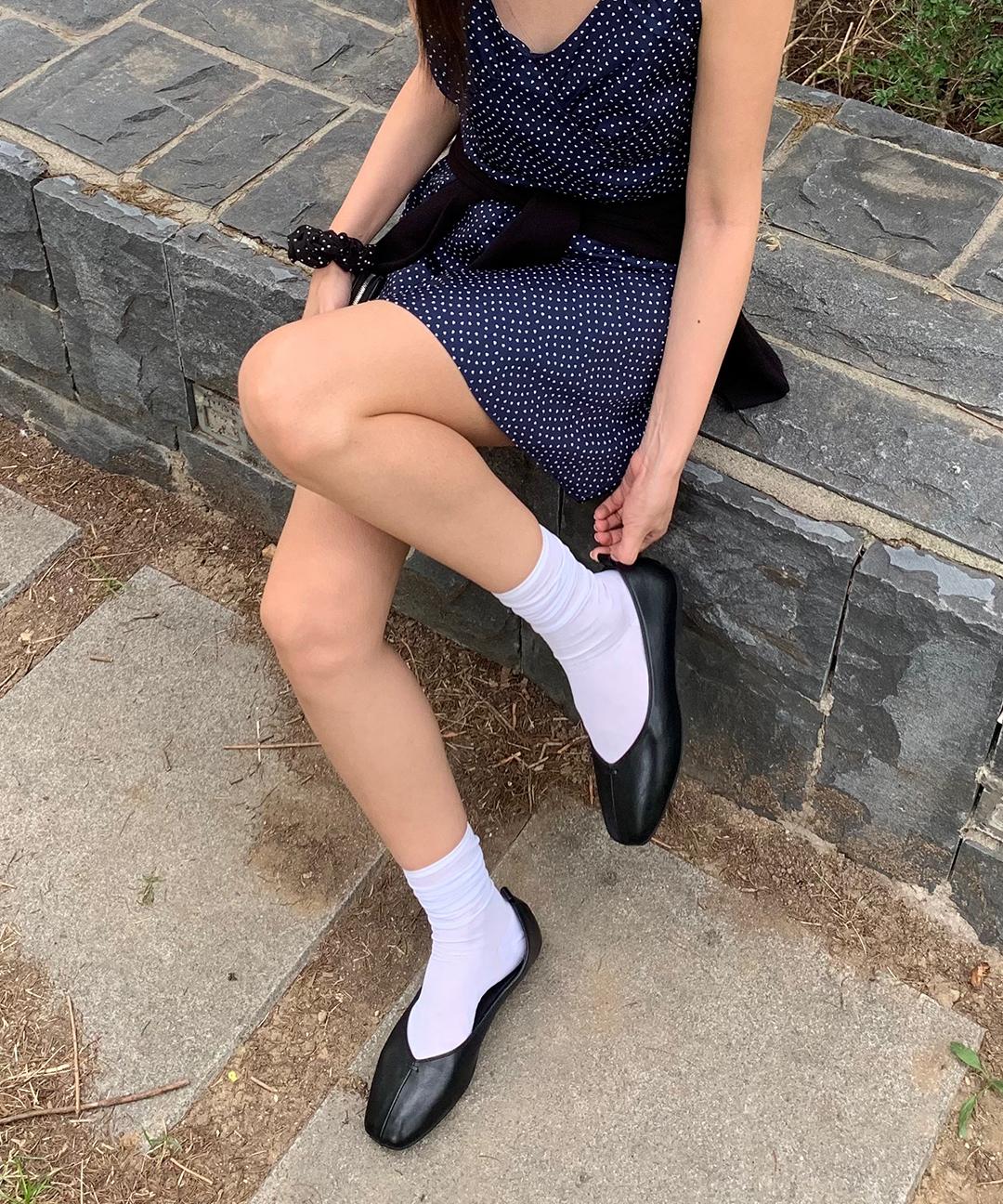 슈펜 스티치 절개 플랫슈즈 단화 (1cm)__하객구두 구두 웨딩슈즈 하객룩 데일리룩 출근룩 데이트룩 데일리 (HPWWFFF81Q re) HPWWFGA211