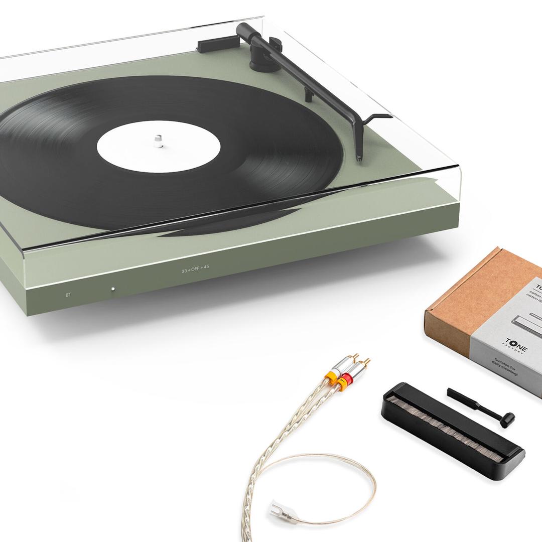 유러피안 미니멀리즘 블루투스 턴테이블 TONE Turn-table +All-In-One Green