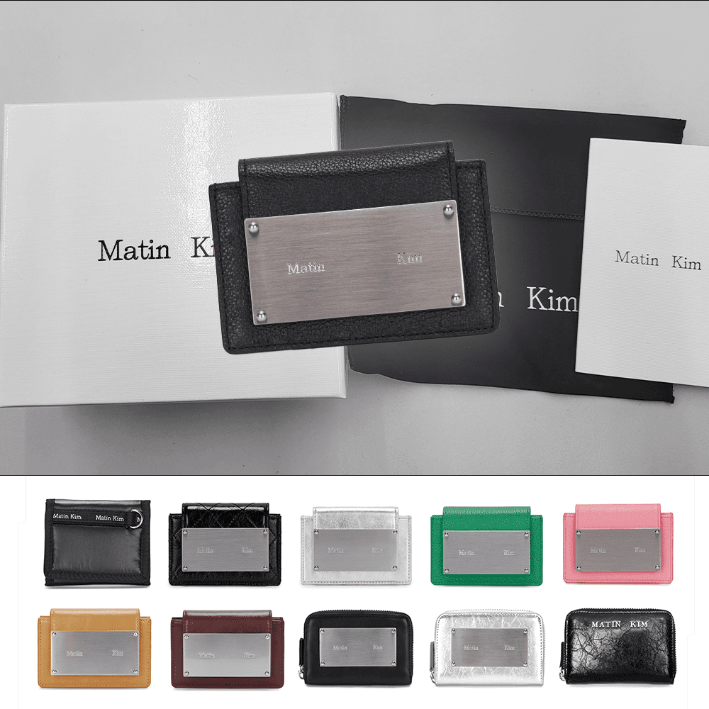 국내매장판 마뗑킴 카드지갑 글로시 캠프 월렛 아코디언 월렛 마땡킴