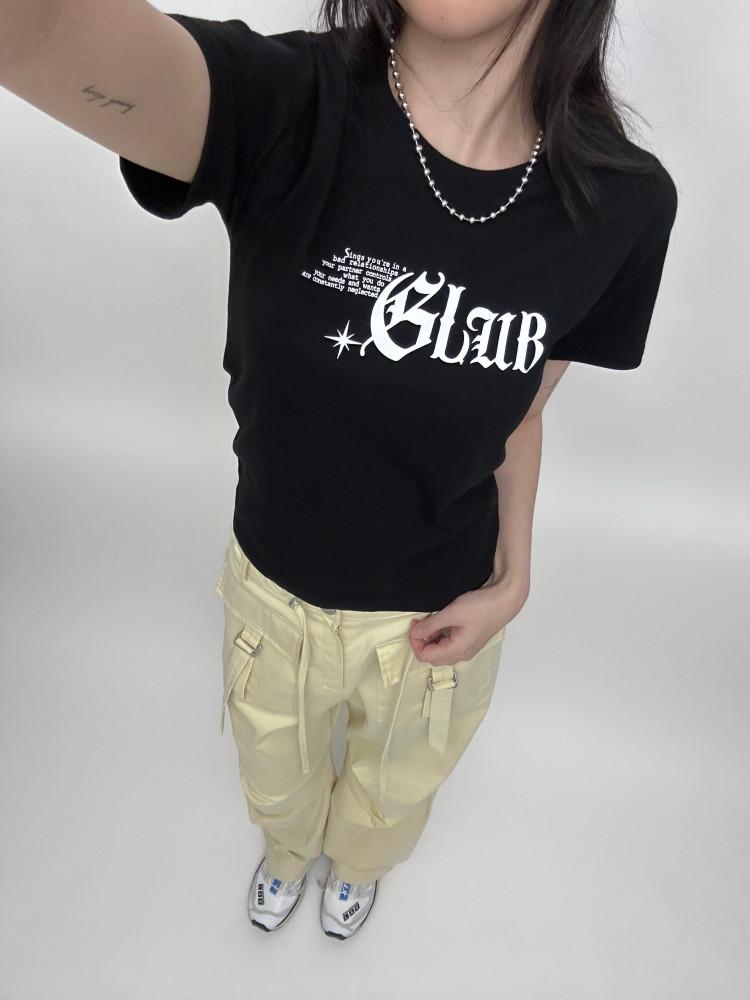 Y2K 레터링 반팔티