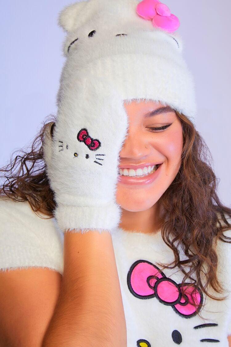 Hello Kitty & Friends Beanie & Mittens Set | Forever 21