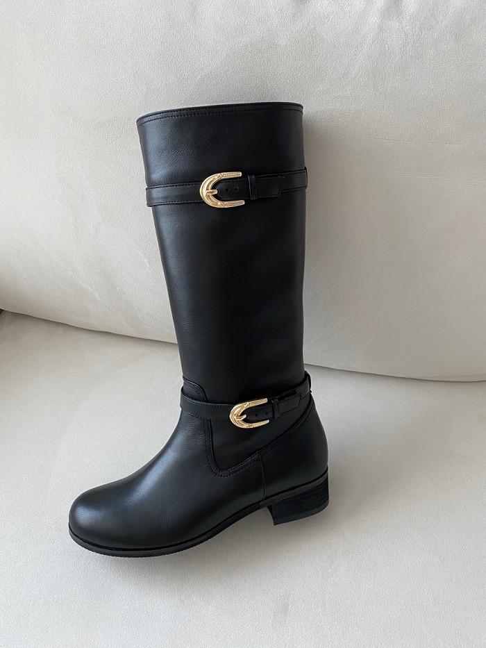 GOLD BUCKLE BOOTS
