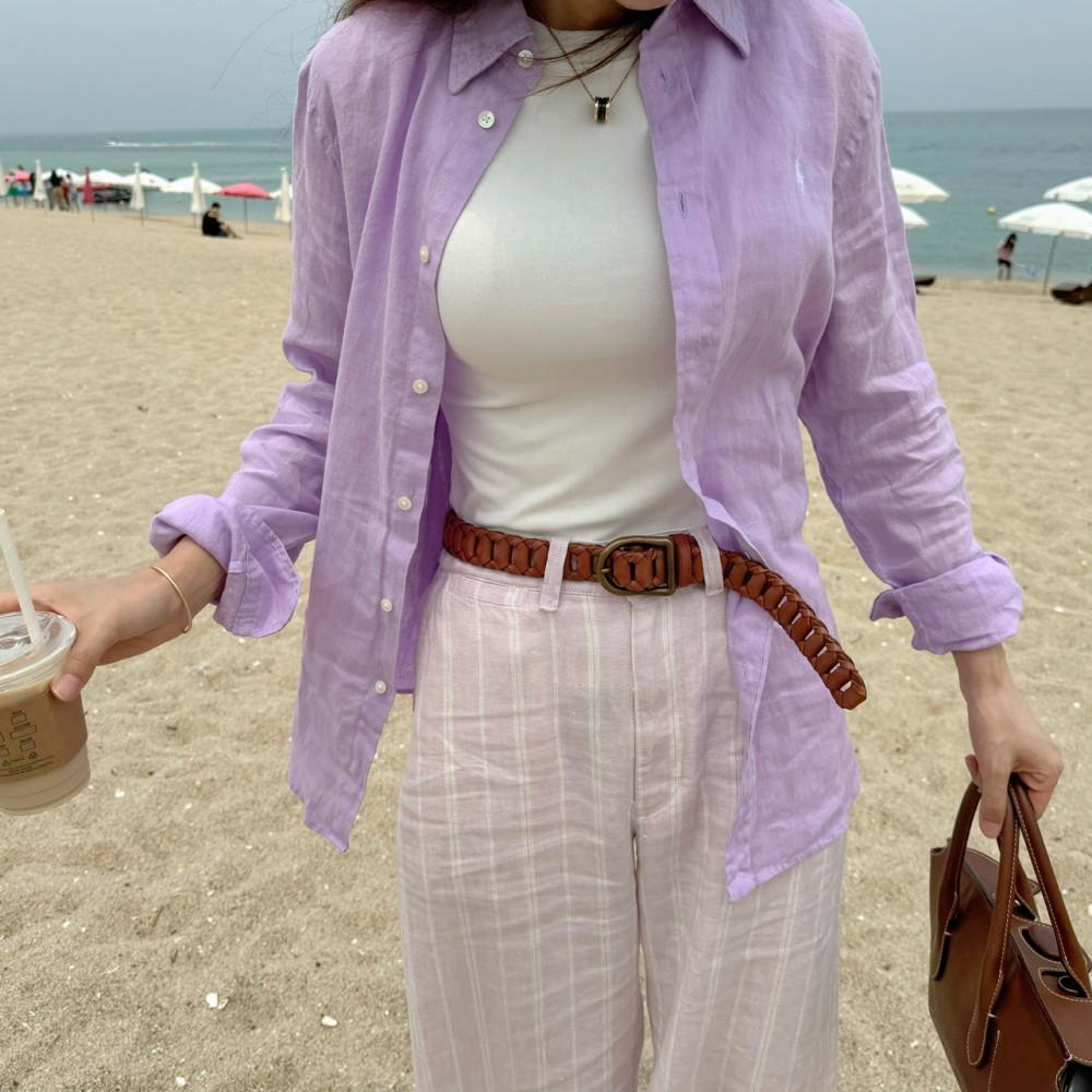 폴로랄프로렌 우먼 릴렉스핏 린넨셔츠(5컬러)