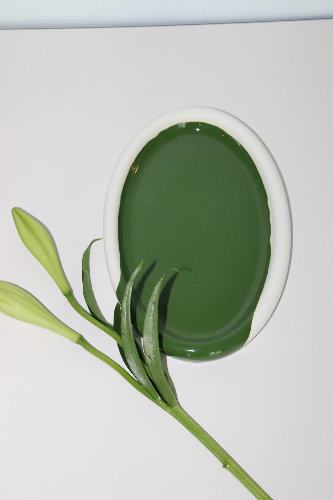 ring oval plate(green)