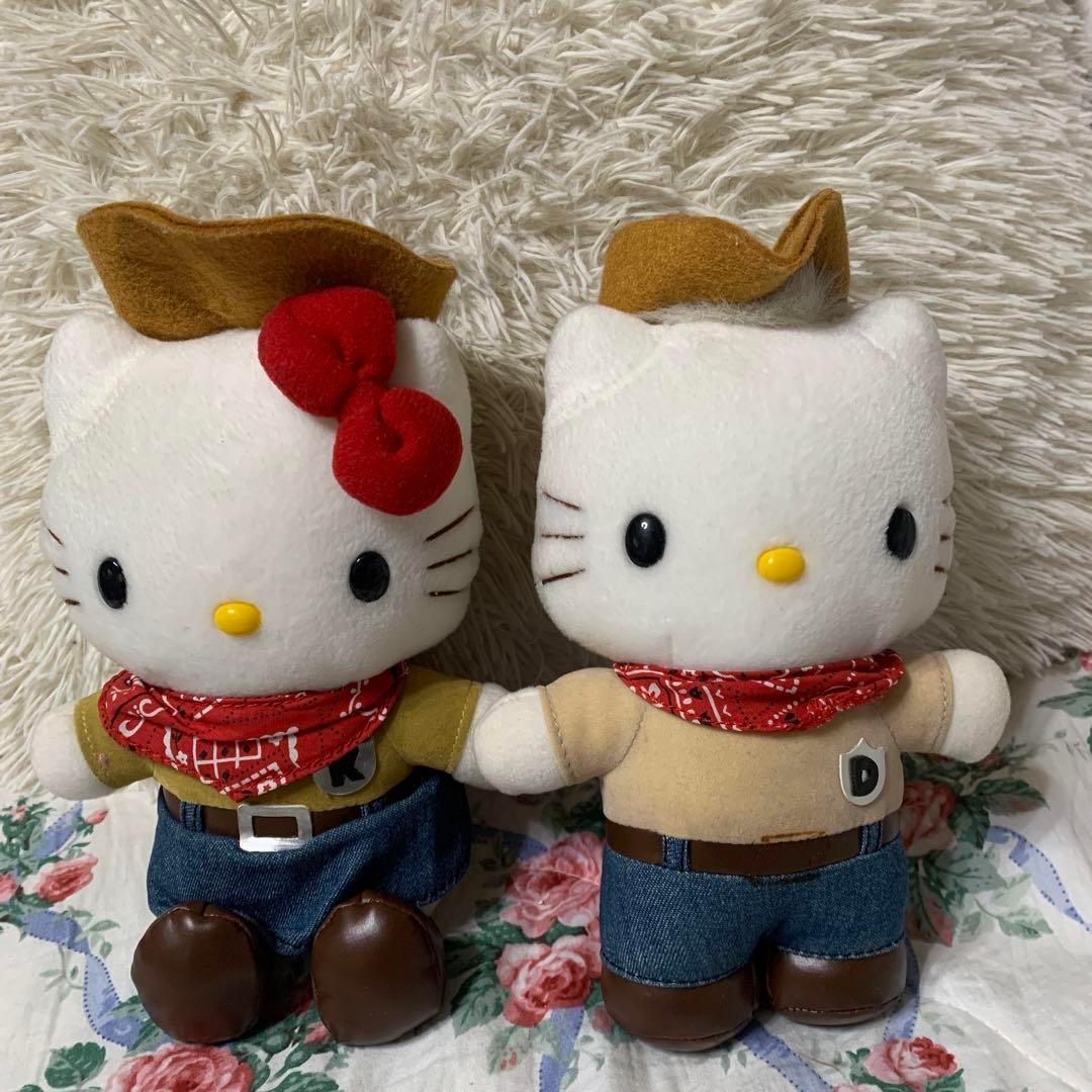 キティ　カウボーイ　カウガール　ぬいぐるみ　2000年