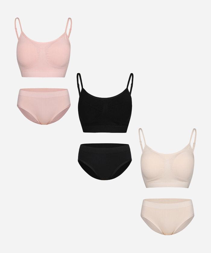 [3SET] 프리미엄 모달 브라팬티 3세트