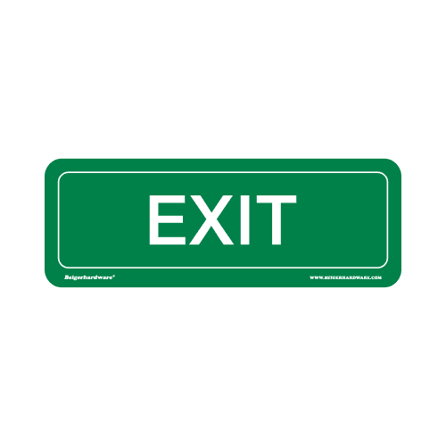 Beiger Mini signage EXIT