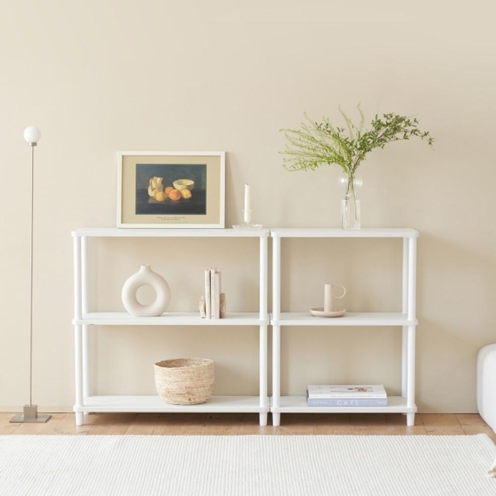 데일리 슬림 라운드 선반 진열대 사각 하프라운드 2단 3단 800 1000