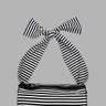 STRIPE CYLINDER BAG (BLACK STRIPE)