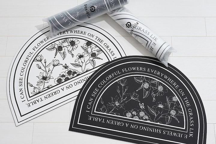 빨아쓰는 규조토 발매트 3세대 욕실 발매트 북유럽 꽃반원