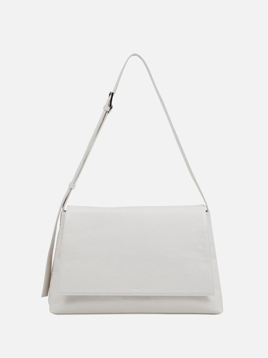 Flap messenger bag Wrinkled Ivory