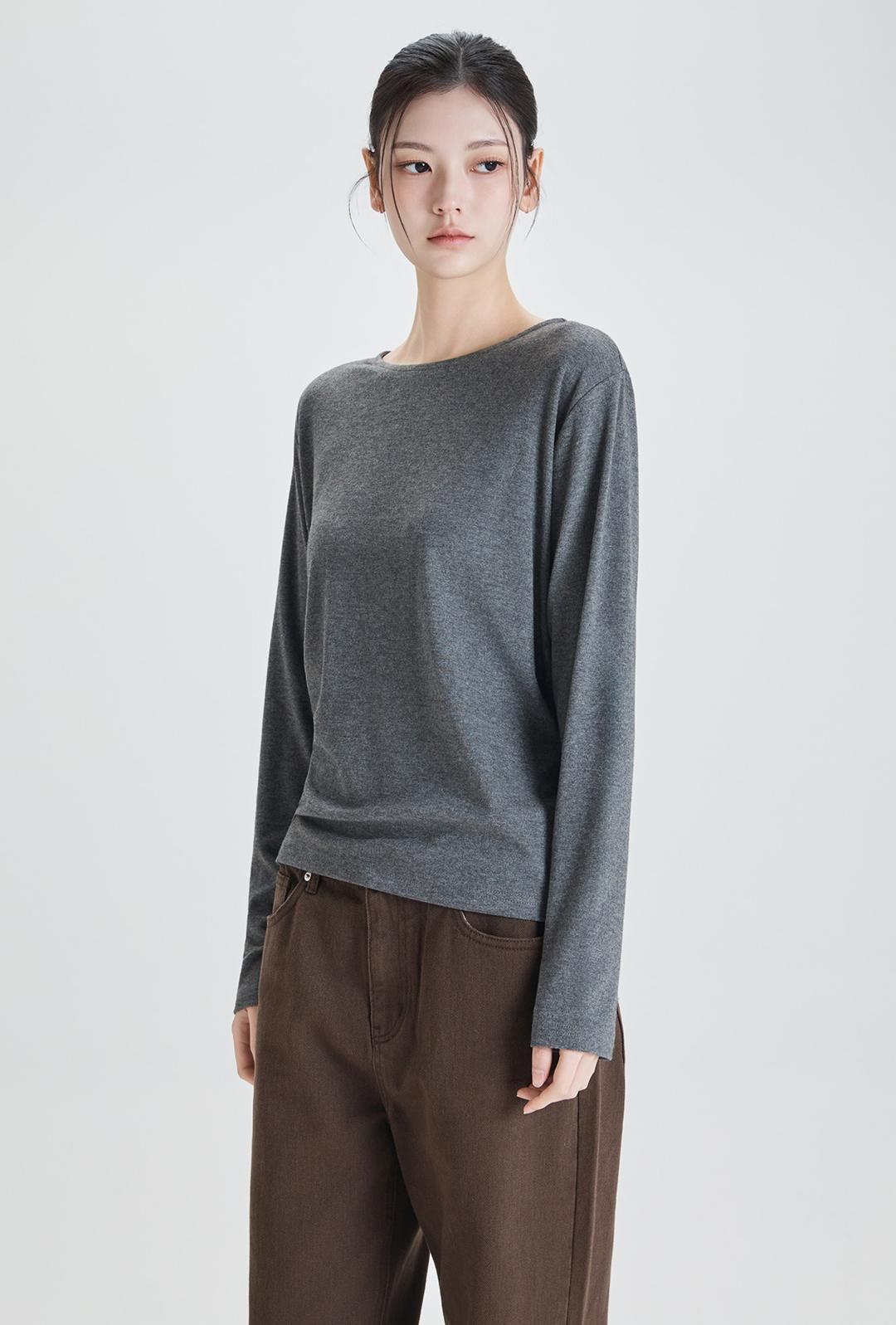 겉피치 R넥 티셔츠_MIWLWG120A