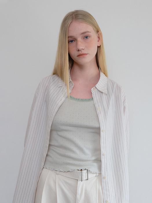 클래식 스트라이프 셔츠_Ecru Stripe