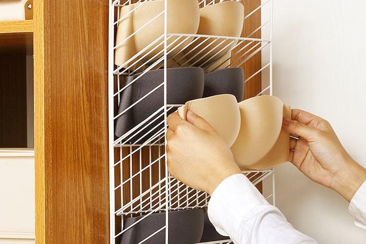 벽걸이 속옷정리함 양말 정리 서랍칸막이 칸막이 속옷 수납함 4칸