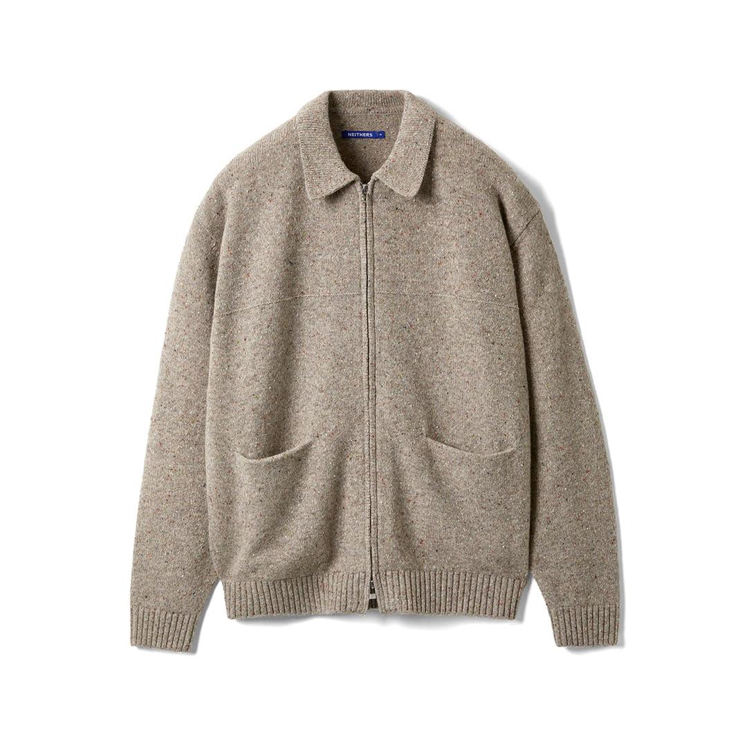 GARDENER COLLAR NECK CARDIGAN (PEANUT)