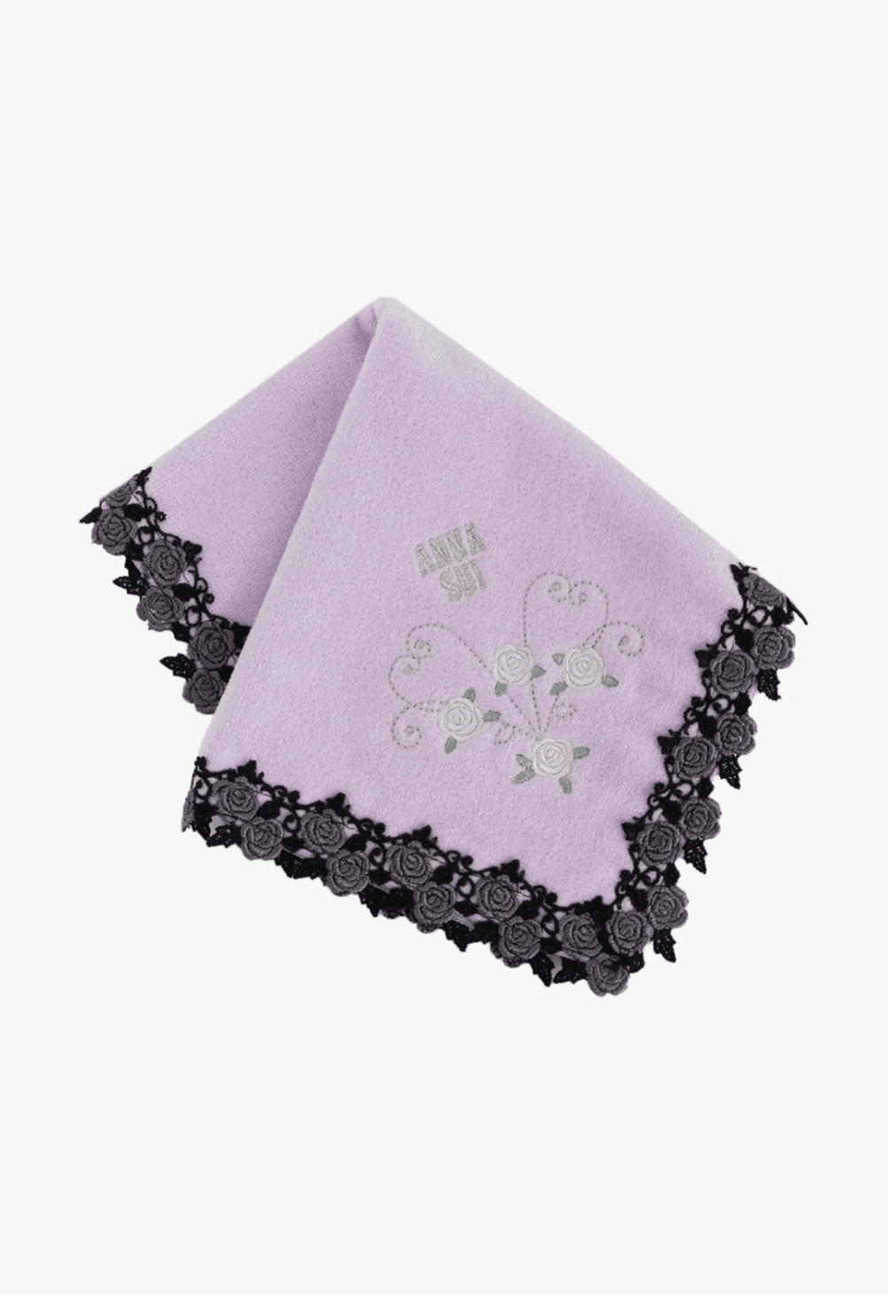 Mini Roses Washcloth - 01- Purple