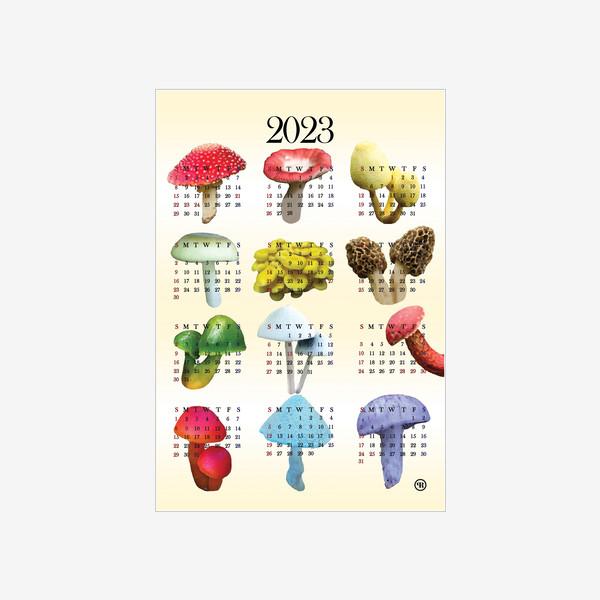 홀리피치프로젝트 | 2023 MUSHROOMS CALENDAR POSTER