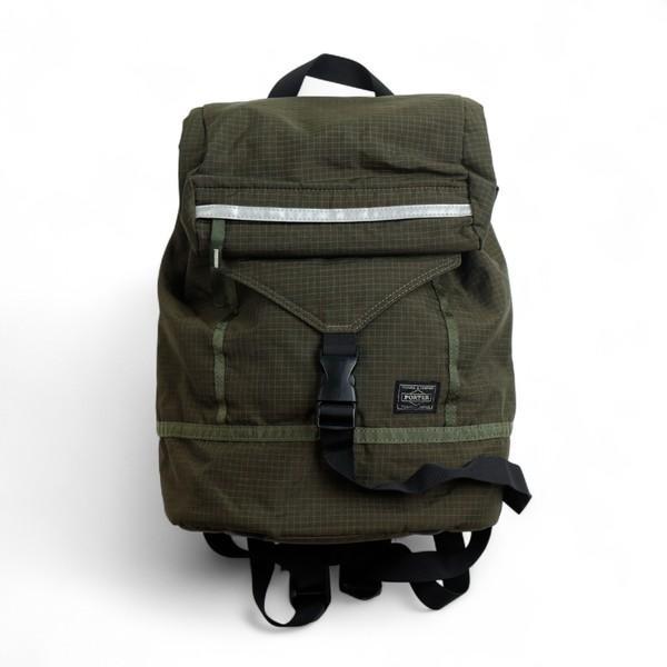 [PORTER] 카키컬러 립스탑 나일론 럭색