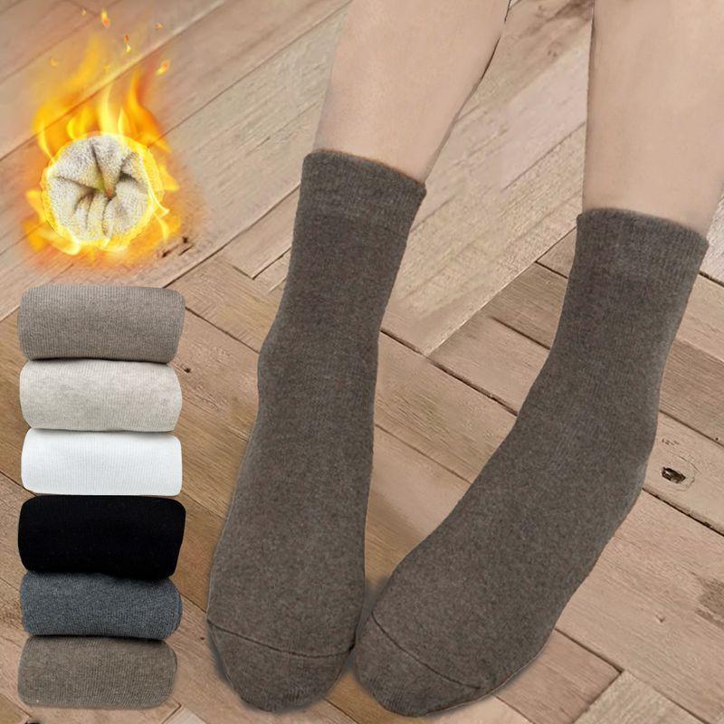 [오늘출고] 따뜻하고 발목 발등까지 두꺼운 3중 기모 양말 4켤레