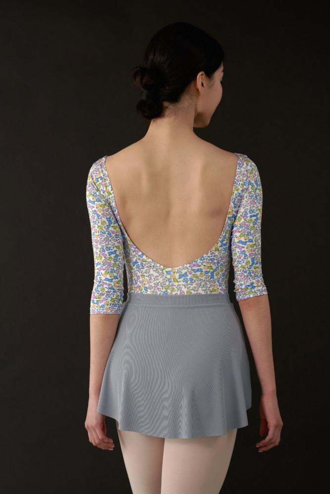 (빈티지블루) 풀온 골지 발레 쇼트 스커트