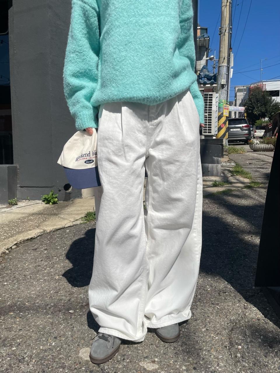 *당일발송 two tcuk wide cotton pants (2color)