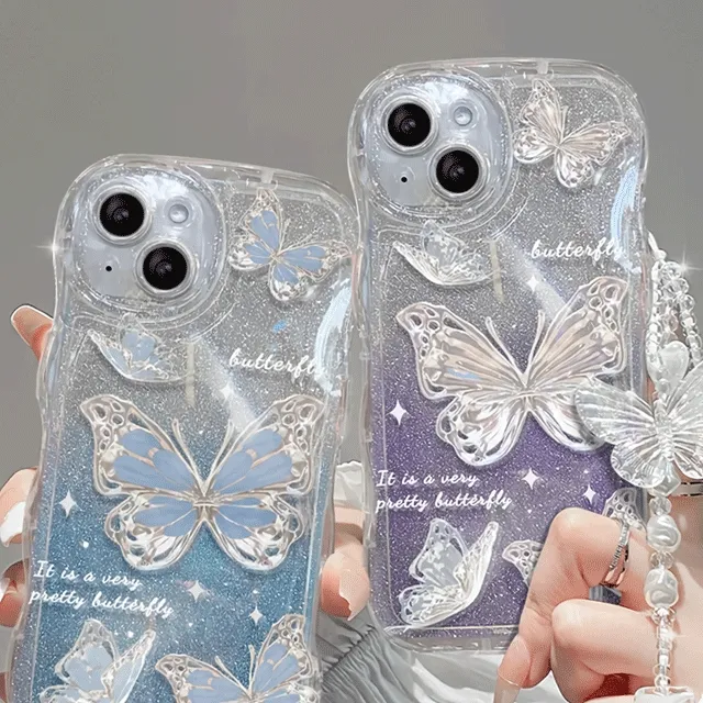 [당일출고/신상품/1+1할인가] 블링반짝 나비 케이스