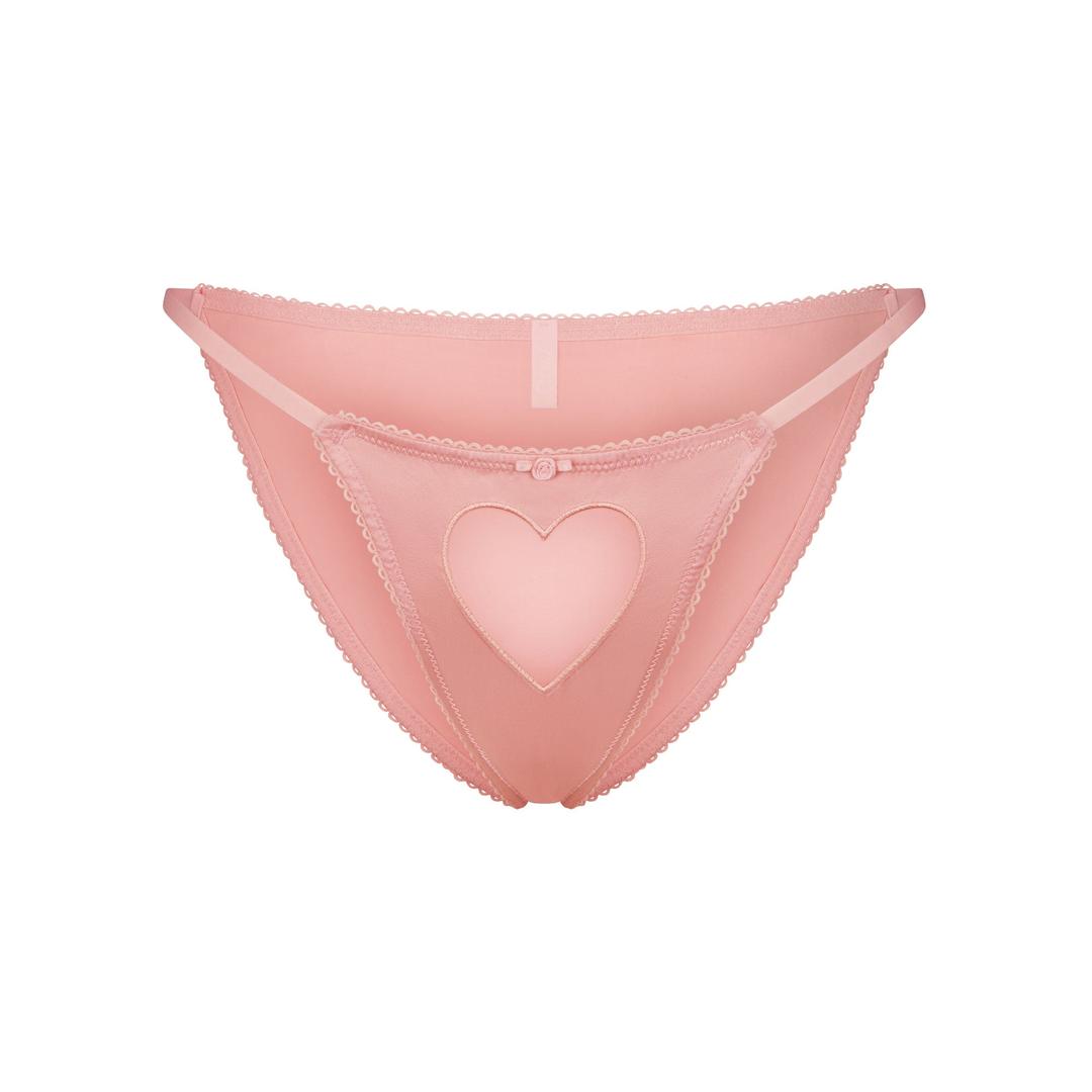 NOVELTY INTIMATES TULLE HEART SILK BIKINI | BALLET