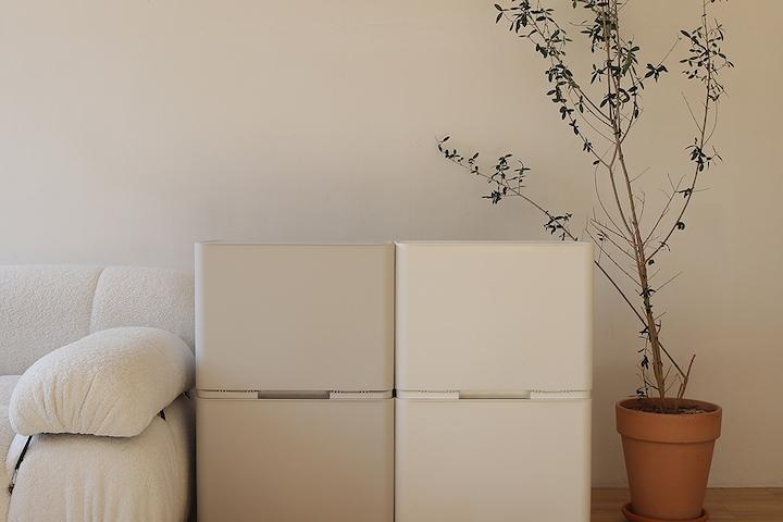 통풍이 원활한 밀로 수납함/빨래정리함 2단 2colors