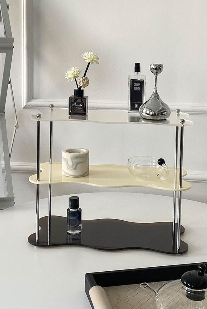 [항공배송] 비스킷 3단 오브제렉 인테리어 아크릴선반 카페소 Biscuit objet rack