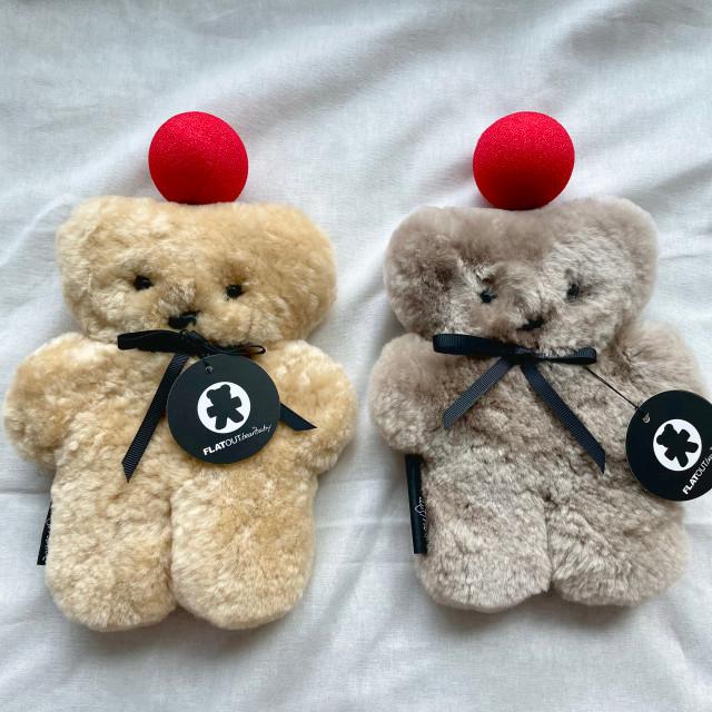 [당일배송] 호주 플랫아웃베어 납작곰 애착인형_베이비 사이즈