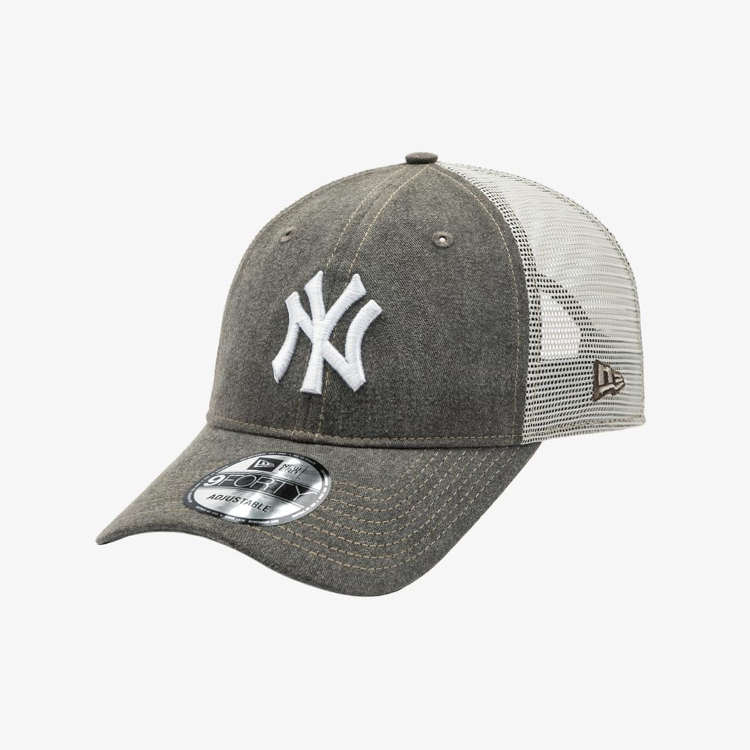 MLB 뉴욕 양키스 워시드 코튼 언스트럭쳐 트러커 볼캡 브라운/스톤