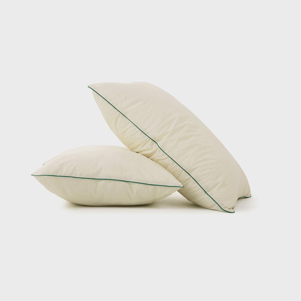 Cicci pillowcase - Ivory / Green