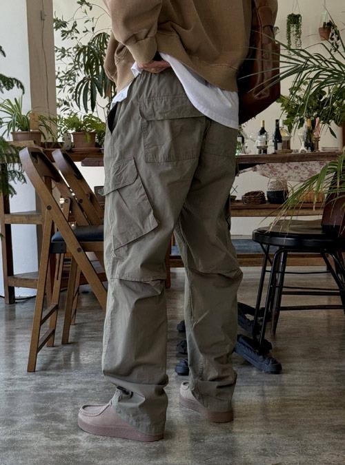 터스틴 와이드 워싱 카고팬츠