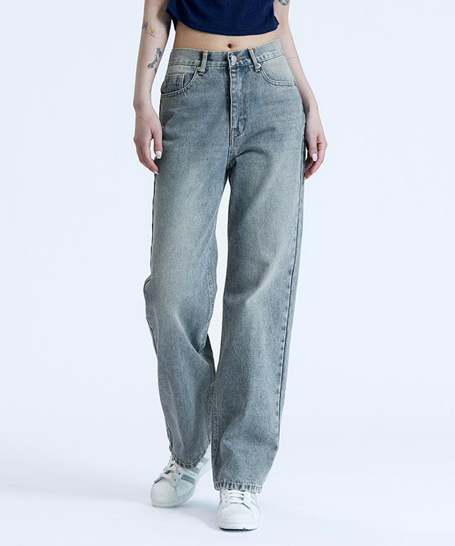 [칙스] SDP 미니멀 스트레이트 데님 팬츠