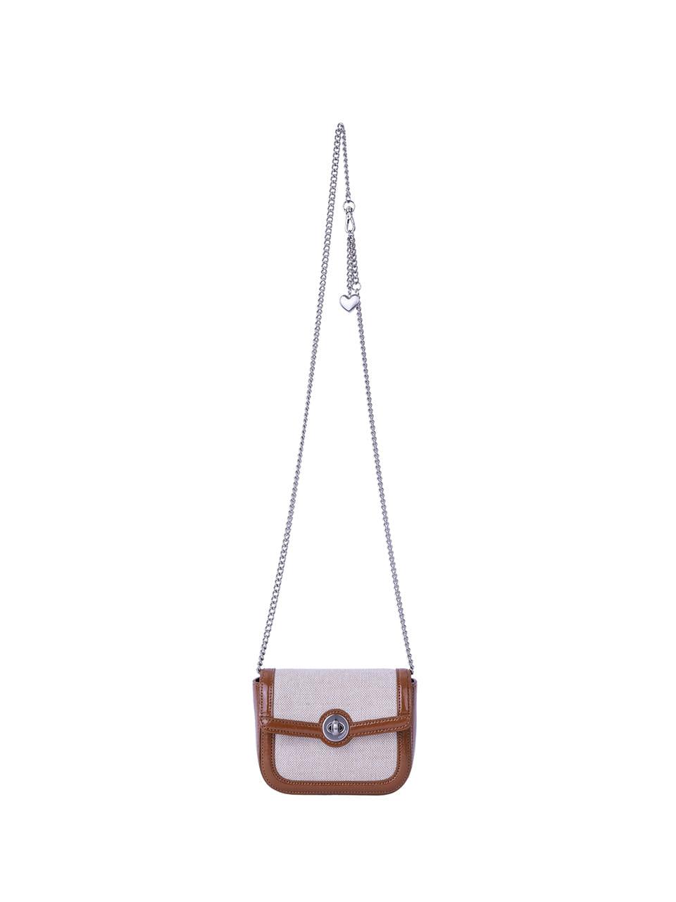 bette cross bag_brown&fabric