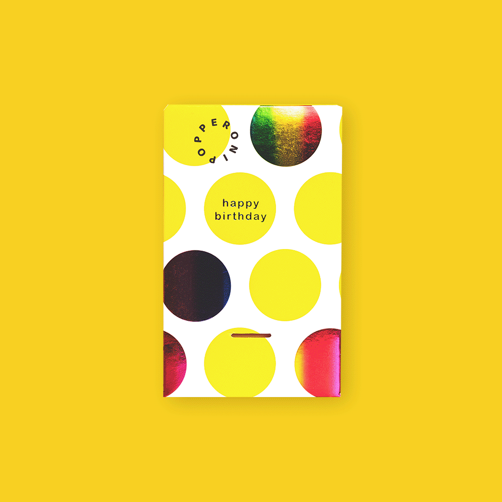 파퍼로니 도트 생일 폭죽 카드