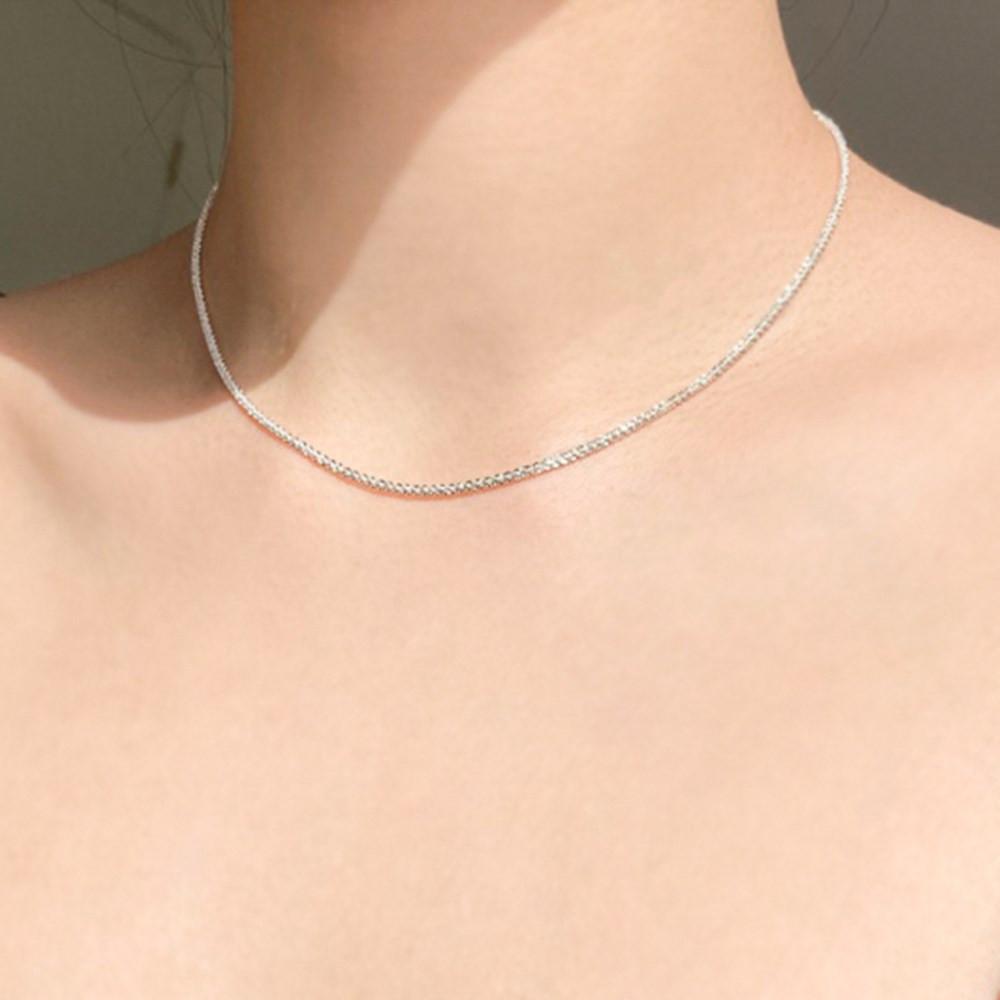 은목걸이 925실버 김고은 이태리 체인 여자은목걸이