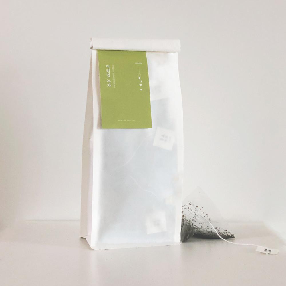 보성 유기농 어린잎 녹차 티백 21입 실속형 PLA 티백