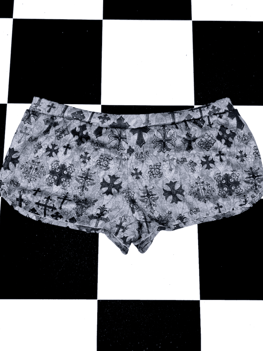 GOTH GIRL SLUB SHORT IN SLATE