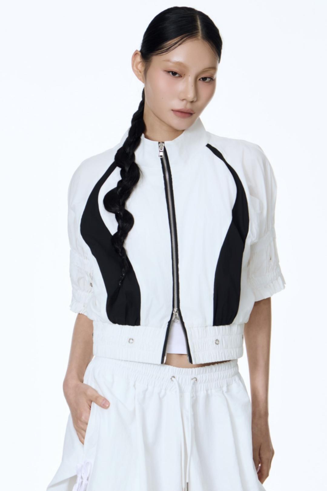 Goryeo Celadon Line Zip-up Jumper (White)