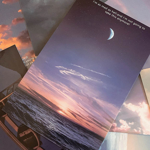 [30장set]영화명대사 몽환감성엽서, 중복X 유니크 달빛하늘배경 [1+1할인적용]  (포스터,벽꾸미기,책상,빈티지,촬영소품,레트로,카드,노트,생일선물,방꾸미기,인테리어,편지지}