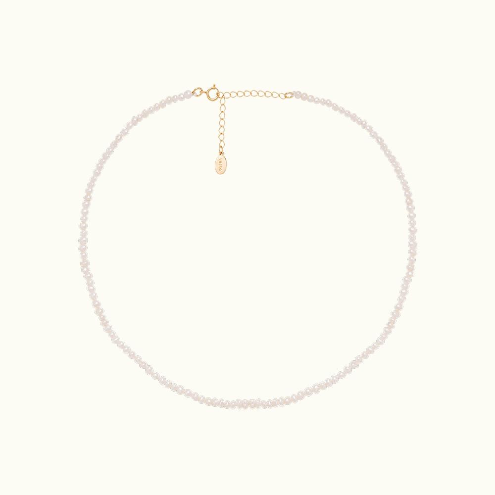 [34차 리오더][베흐트] fresh-water pearl necklace (renewal) / 925실버 담수진주 목걸이 (리뉴얼)