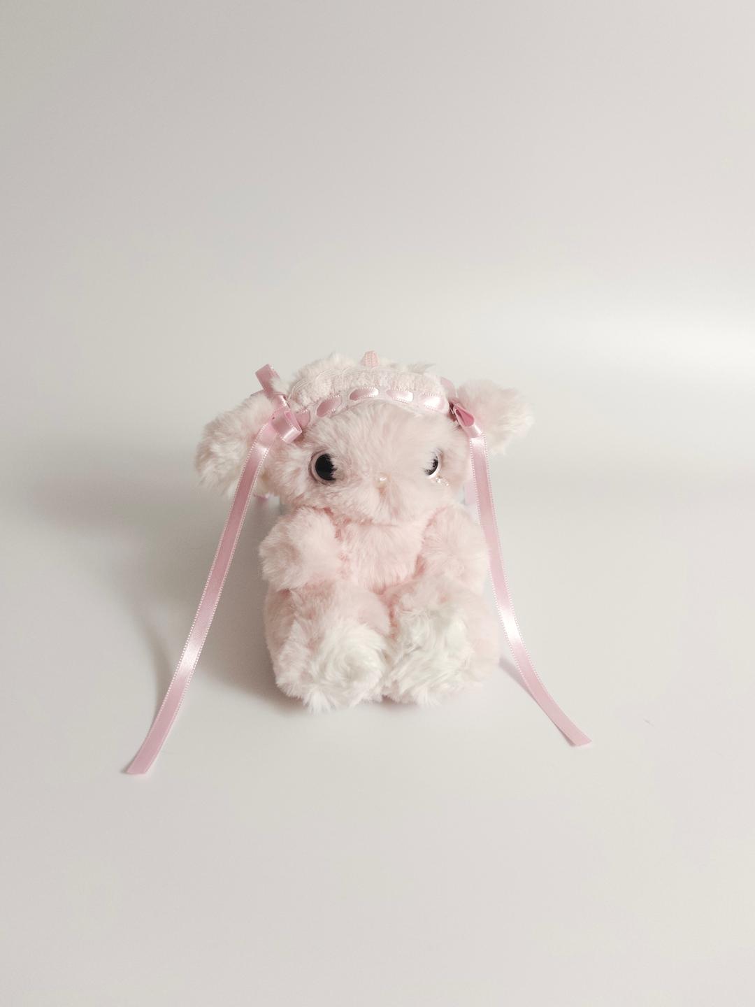 164 Yuhi Pink with White ears 13cm (Bone Structured)