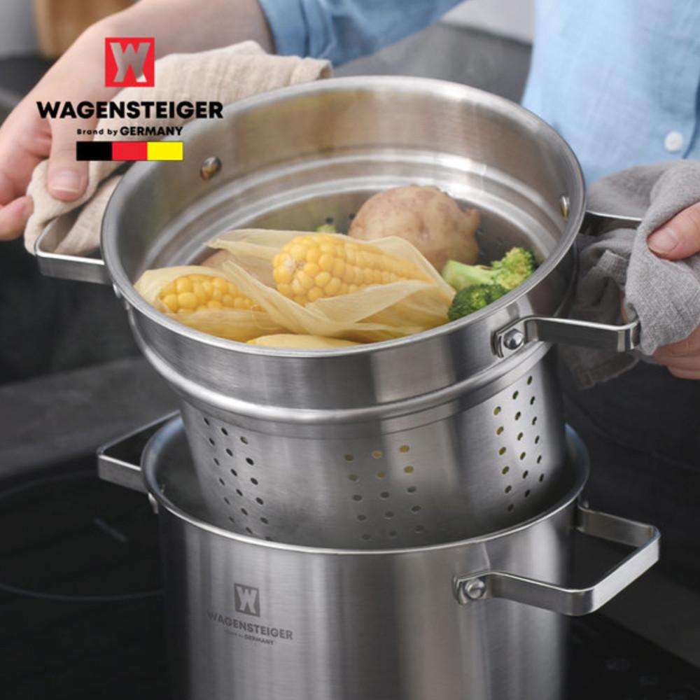 바겐슈타이거 스텐 IH 파스타 냄비 22cm 인덕션용 국수 면삷는 냄비 젖병 열탕 소독