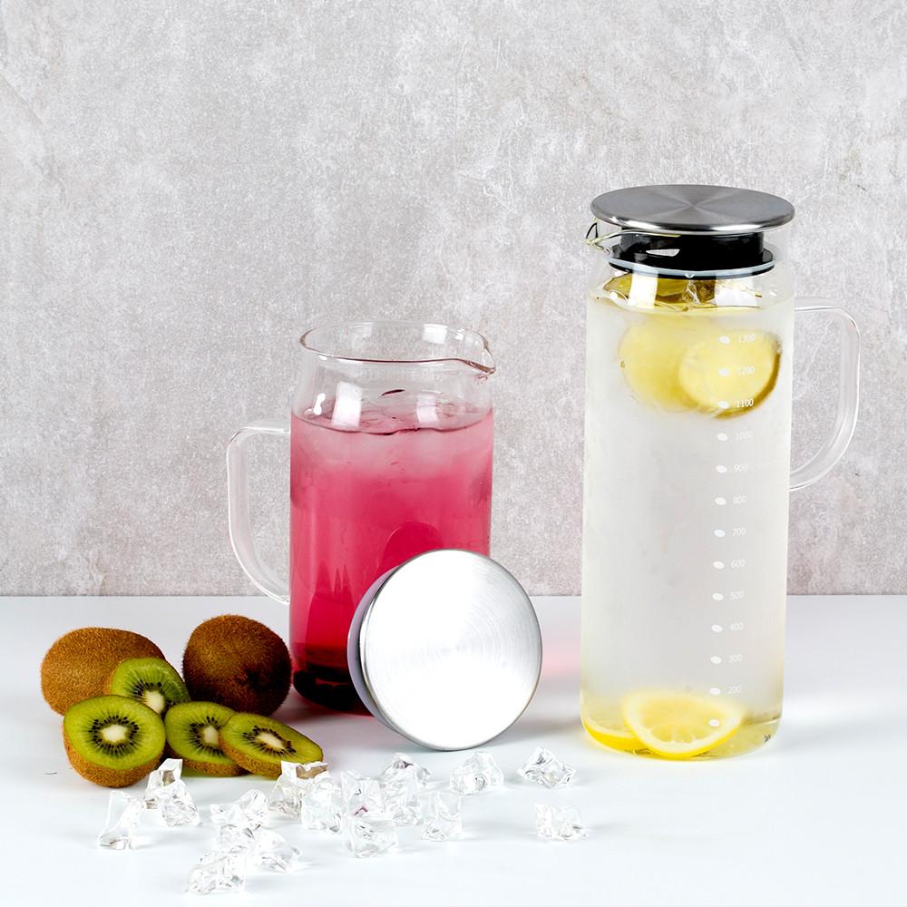 마린 글라스 내열유리 워터저그 냉장고 물병 900ml 1300ml