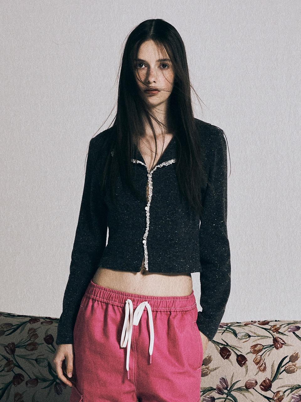 JEMMA KNIT CARDIGAN (CHARCOAL)