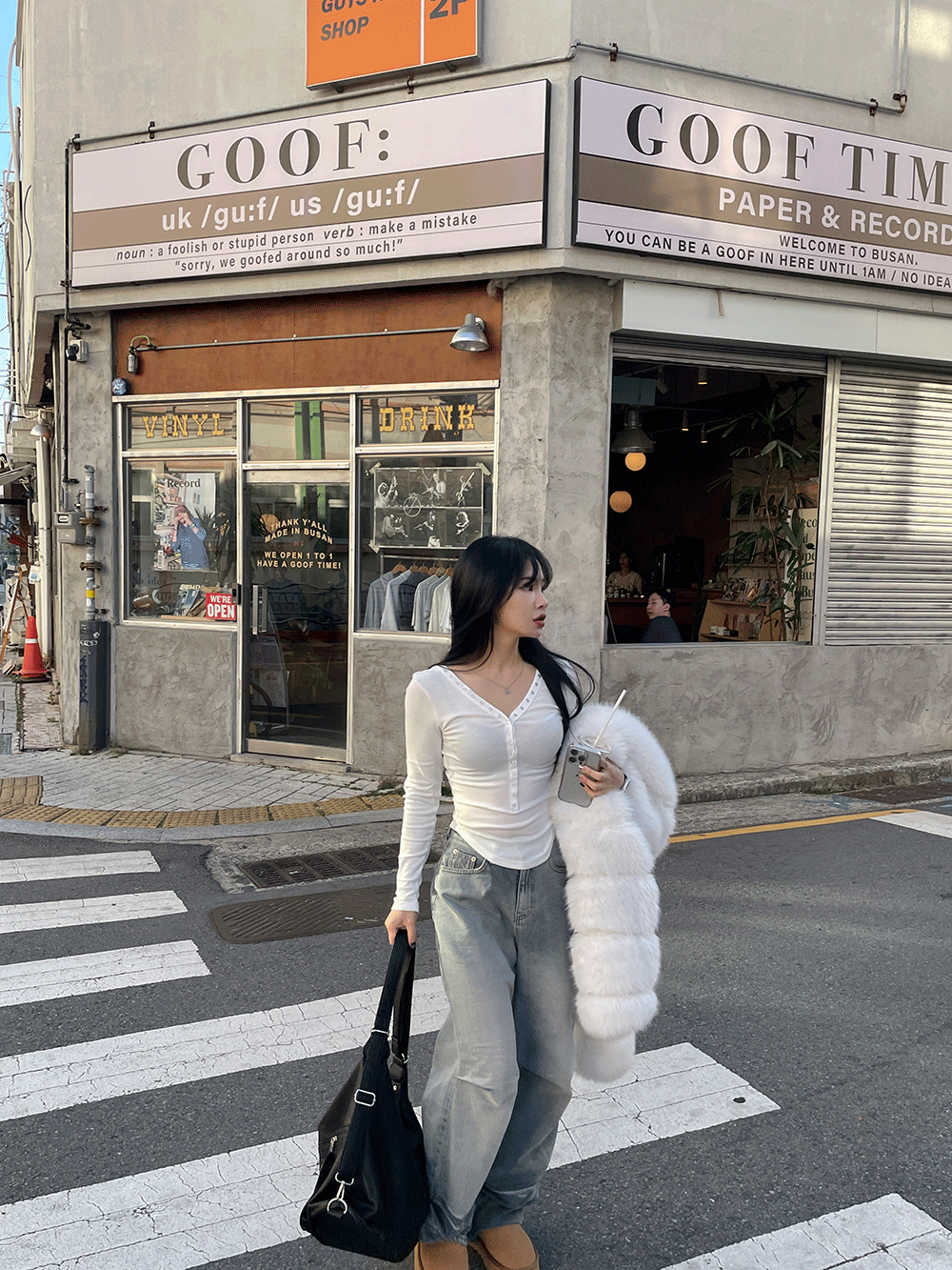 warm snap v-neck tee | 기모 스냅 브이넥 티셔츠 (3 color)